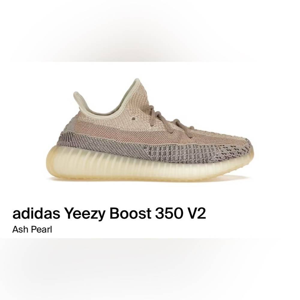 Adidas Yeezy Boost 350 V2 Ash Pearl (Unisex Size 9 Men's) - Picture 15 of 16